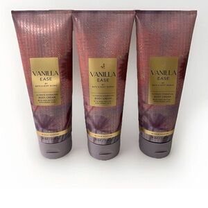 Bath & Body Works Vanilla Ease Body Cream Lotion, Set of 3, New